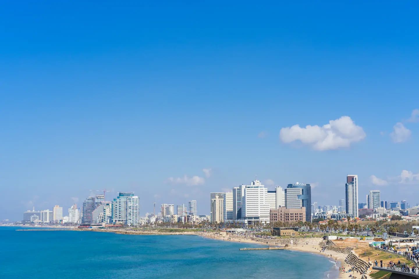Tel Aviv coastline and skyline